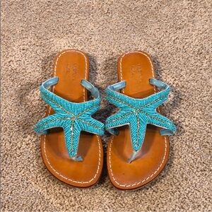 🩵Kristen's Kloset Starfish Sandals/Clean Genuine Leather🩵